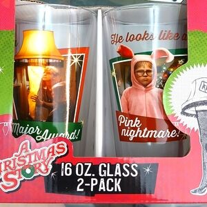 A Christmas Story pint glasses set of 2